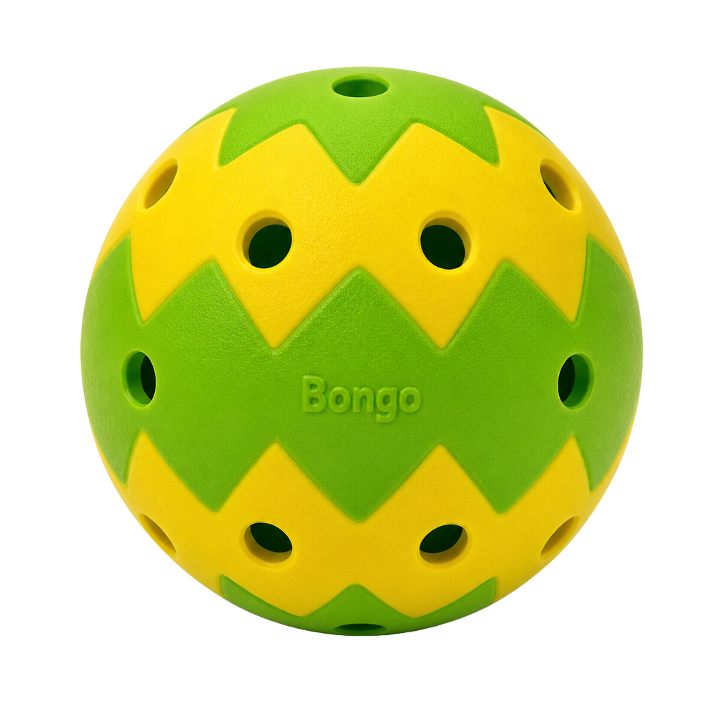 Green and yellow Bongo treat ball